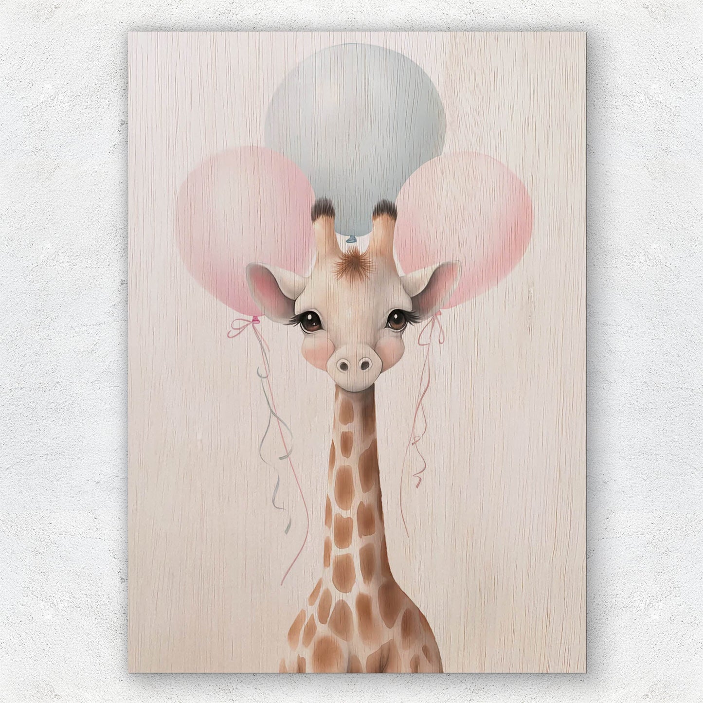Giraffe with Balloons
