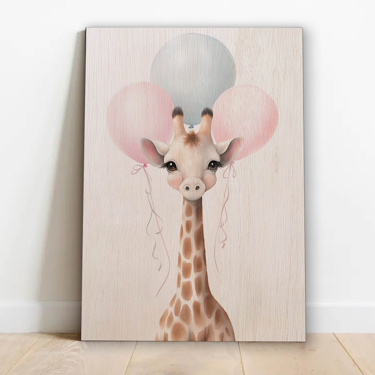 Giraffe with Balloons