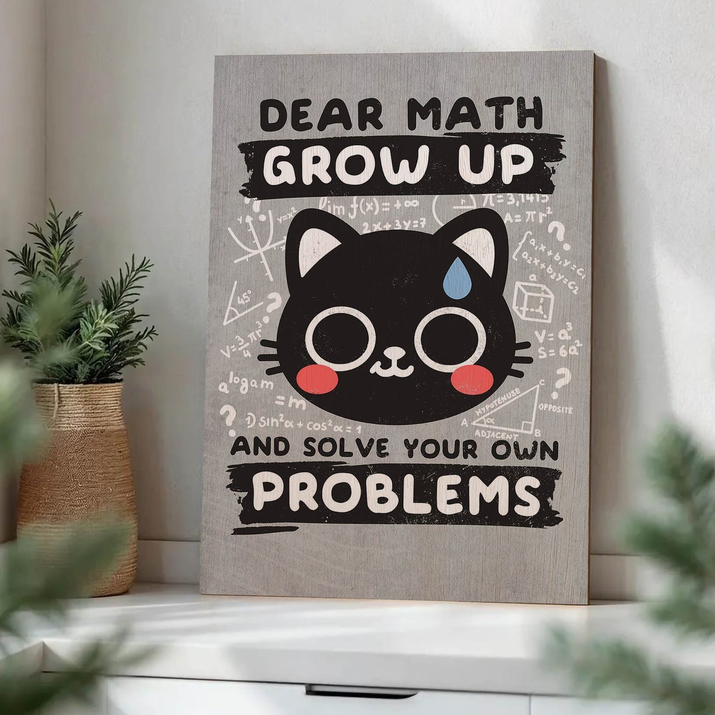 Math Confused Cat