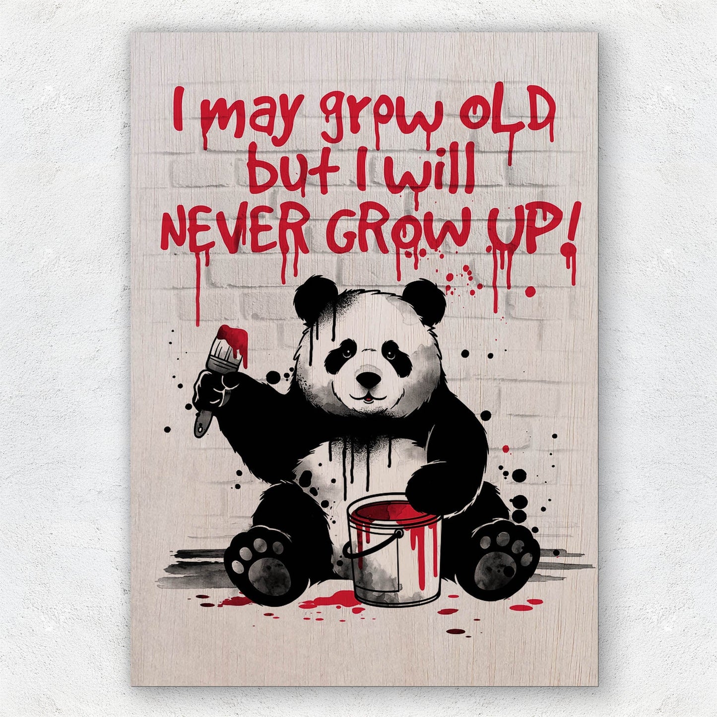 Panda never grow up