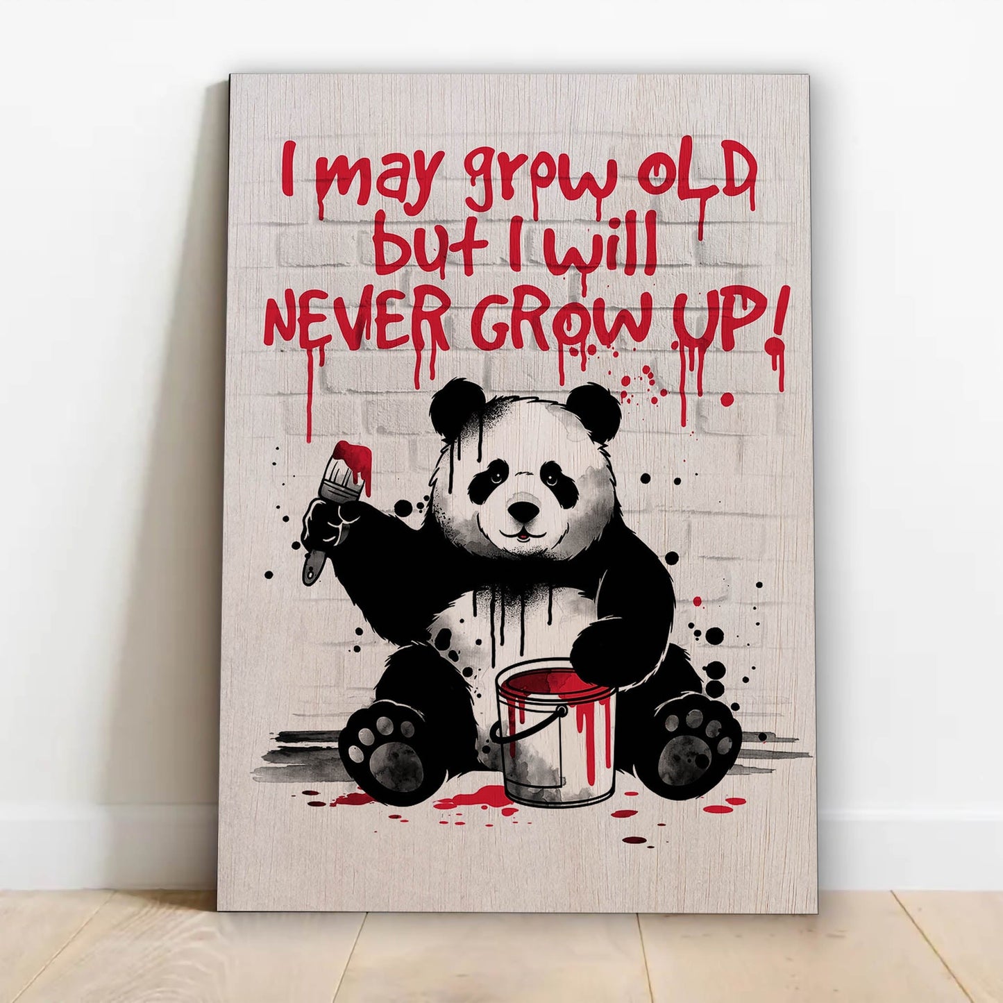 Panda never grow up