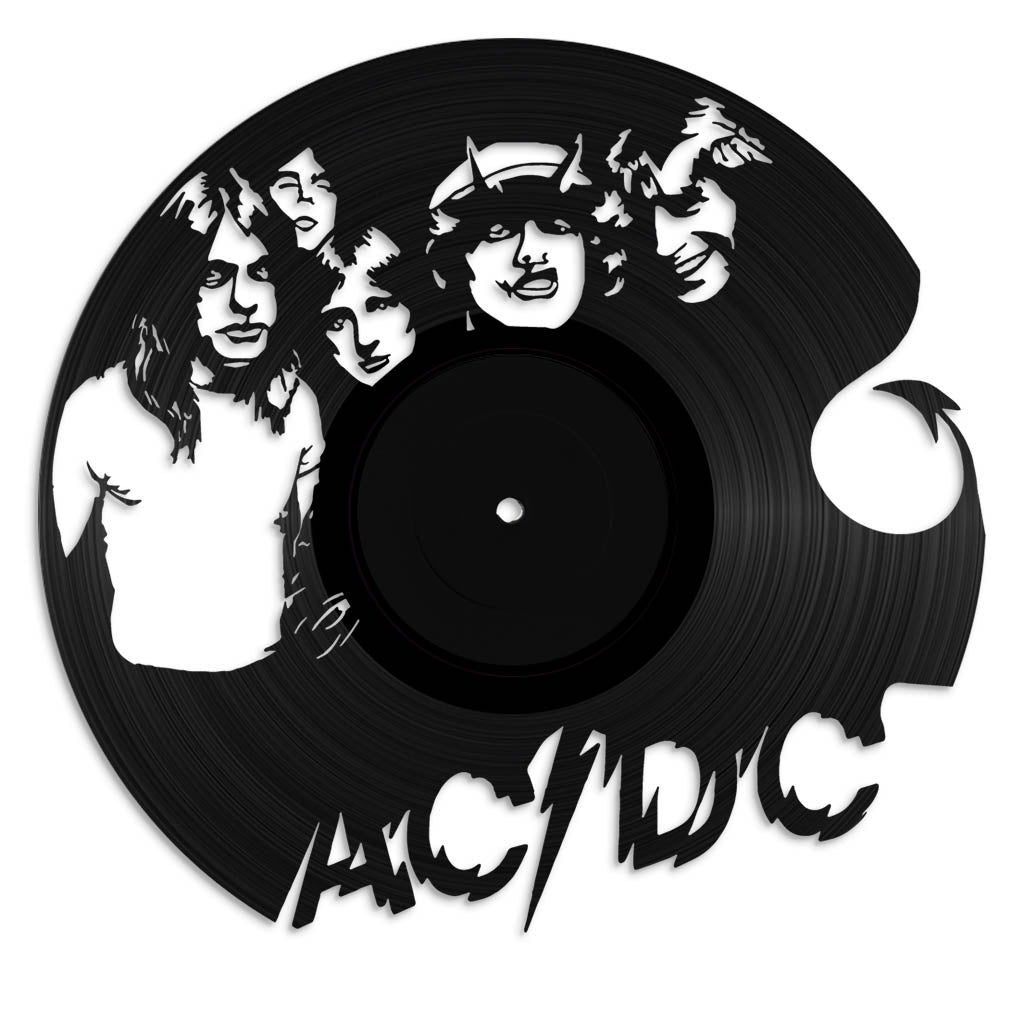 AC/DC Vinyl Record Art – Music Wall Art – Revamped Records