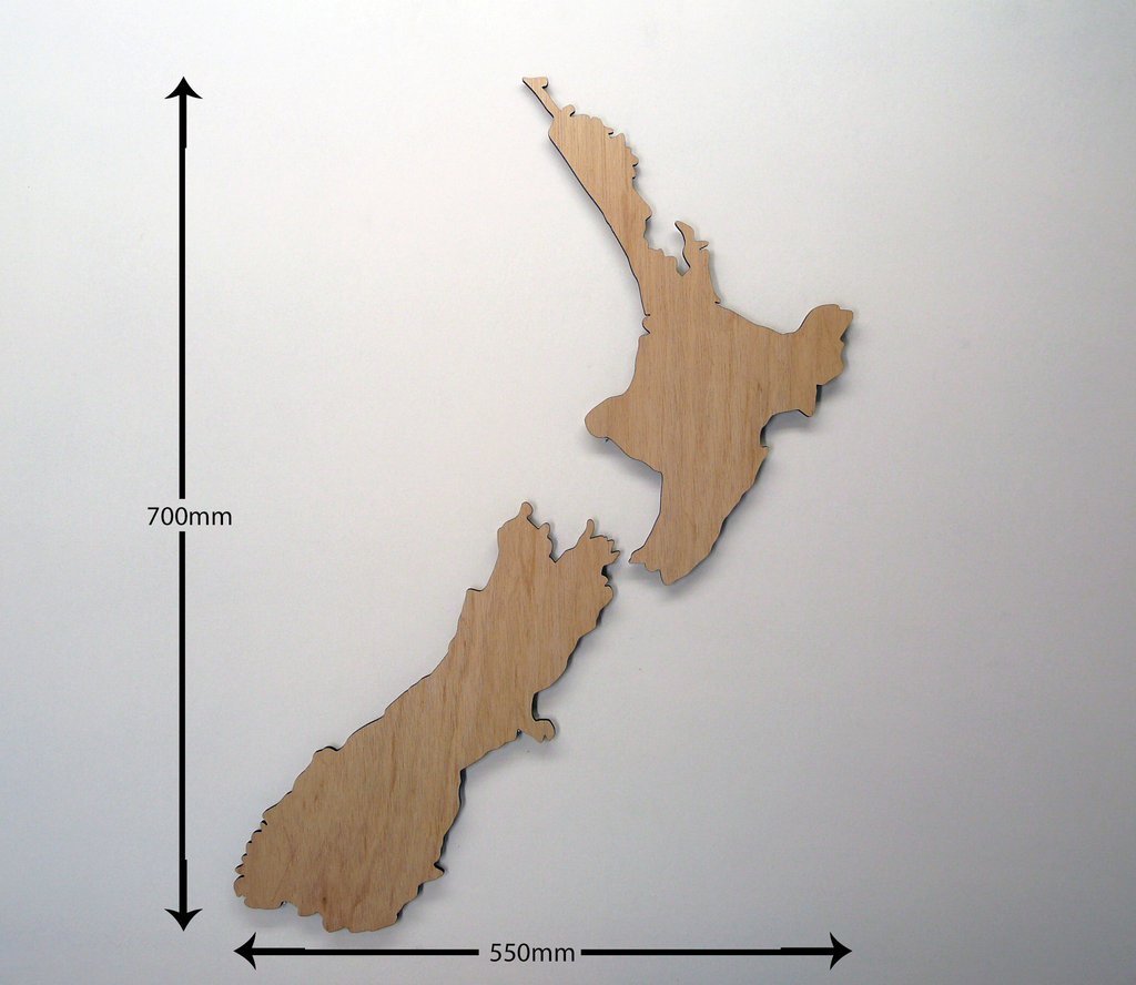 Curious Cow NZ Wood Print - revamped-records - vinyl-record-art