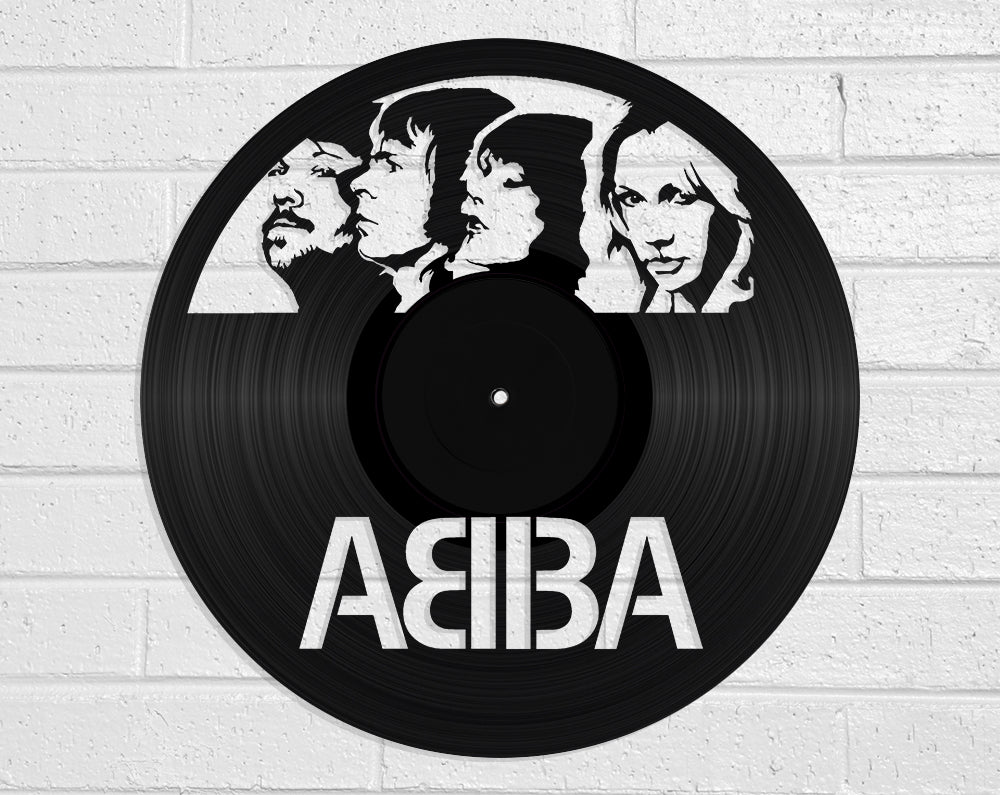 Abba - revamped-records - vinyl-record-art - nz-made