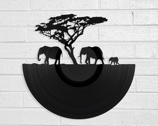 African Sunset - revamped-records - vinyl-record-art - nz-made