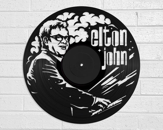 Elton John - revamped-records - vinyl-record-art - nz-made