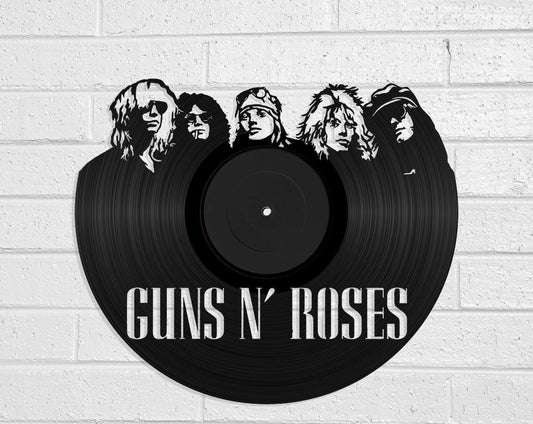 Guns N' Roses - revamped-records - vinyl-record-art - nz-made