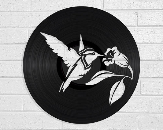 Hummingbird - revamped-records - vinyl-record-art - nz-made