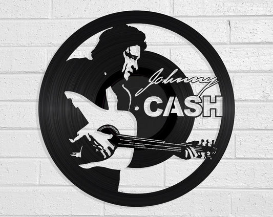 Johnny Cash - revamped-records - vinyl-record-art - nz-made