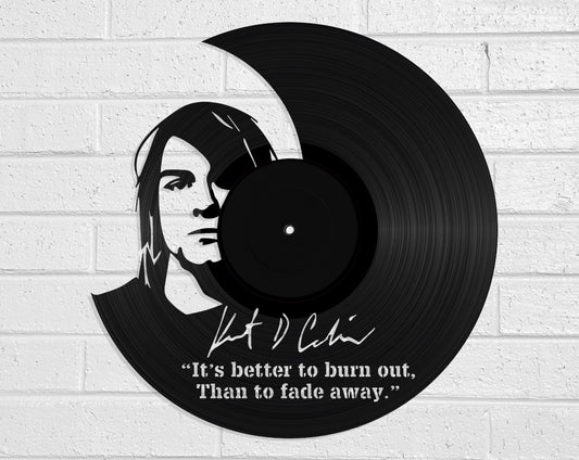Kurt Cobain - revamped-records - vinyl-record-art - nz-made