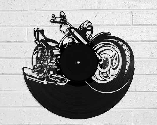 Motorbike - revamped-records - vinyl-record-art - nz-made