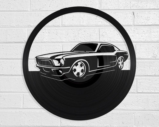 Ford Mustang - revamped-records - vinyl-record-art - nz-made