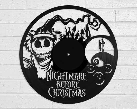 Nightmare Before Xmas - revamped-records - vinyl-record-art - nz-made