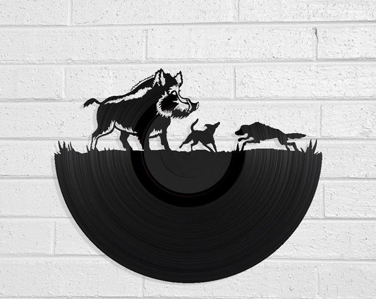 Pig Hunt - revamped-records - vinyl-record-art - nz-made