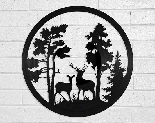 Stag and Doe - revamped-records - vinyl-record-art - nz-made
