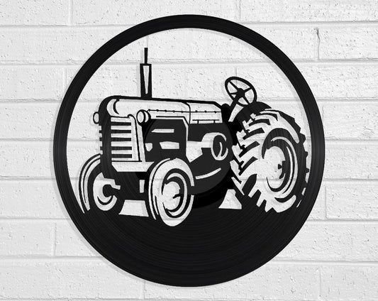 Tractor - revamped-records - vinyl-record-art - nz-made