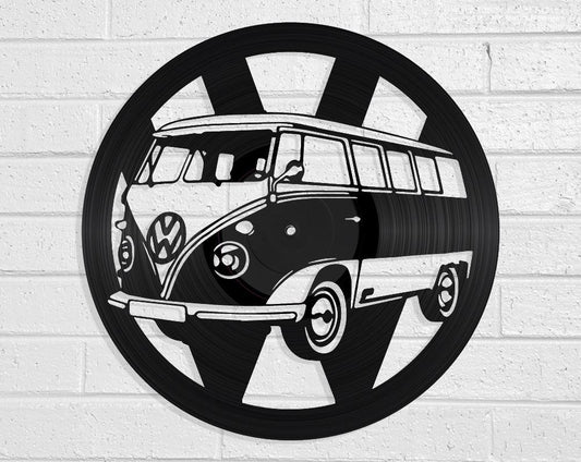 VW Kombi - revamped-records - vinyl-record-art - nz-made