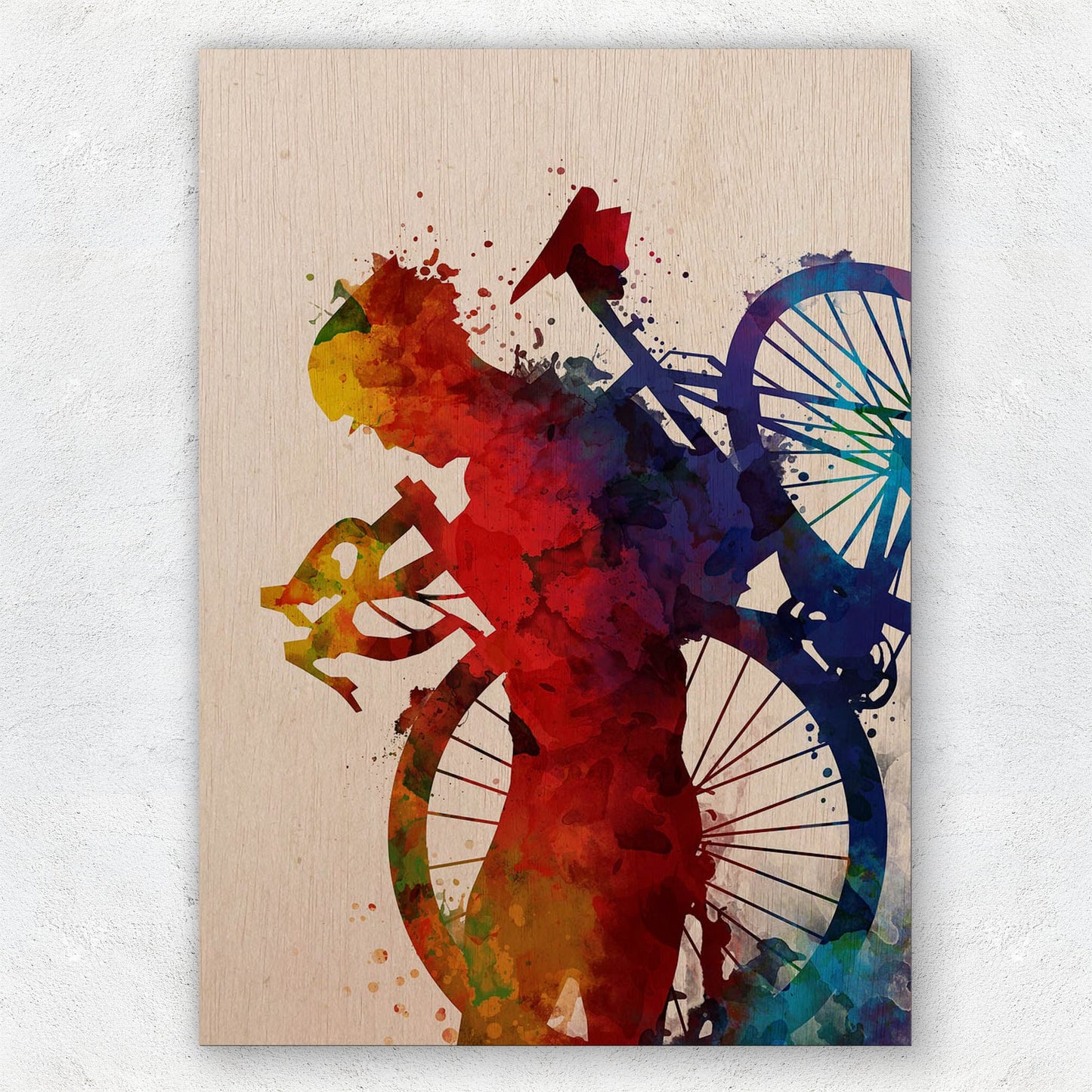 Cycling silhouette