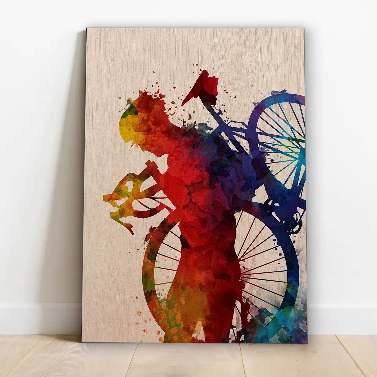 Cycling silhouette