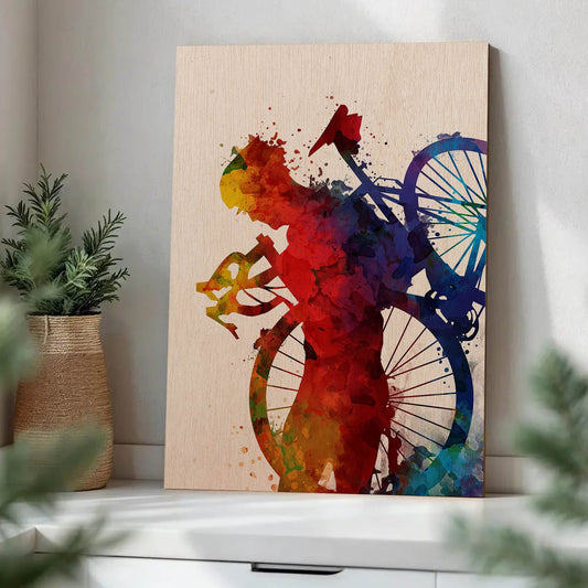 Cycling silhouette