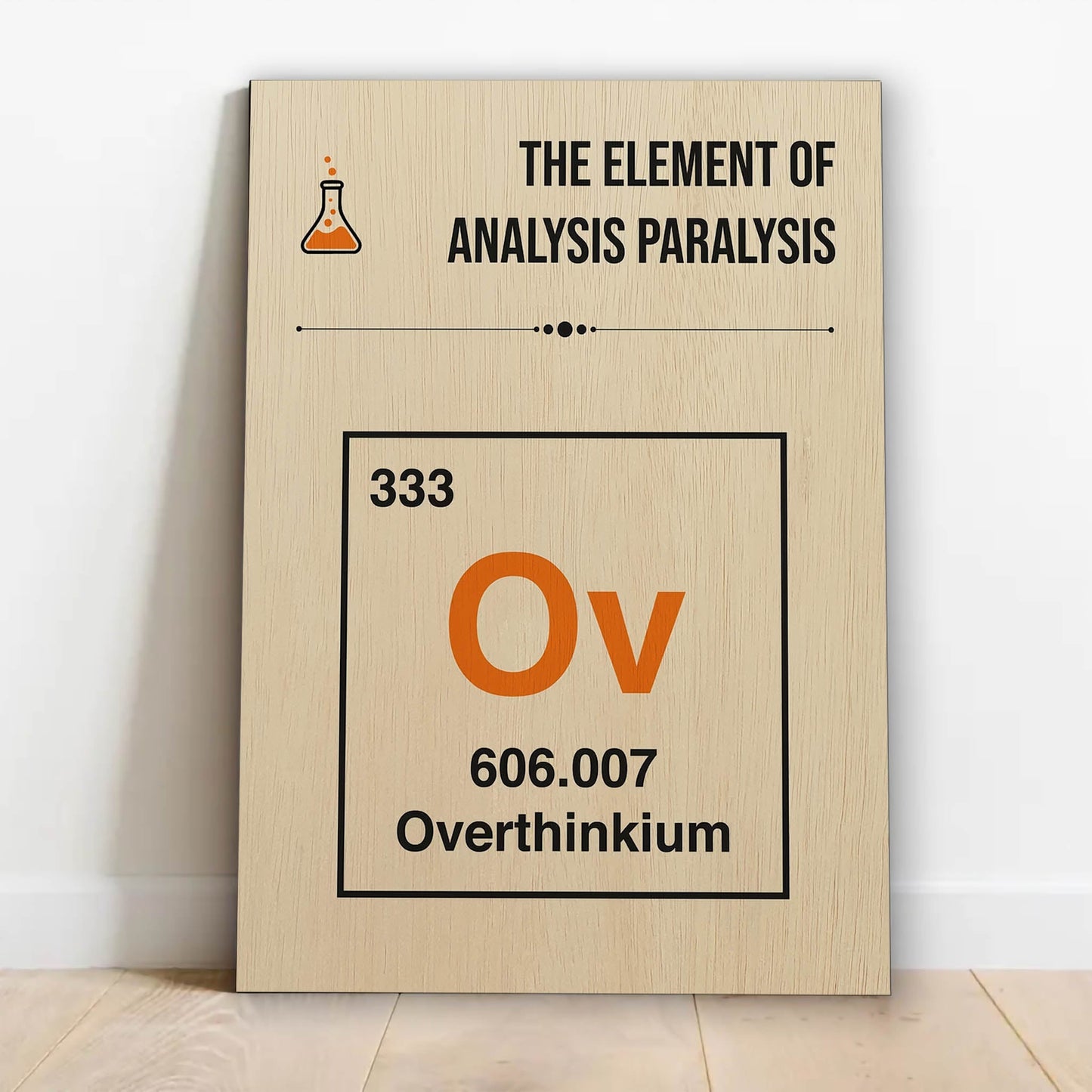 Element of Analysis Paralysis