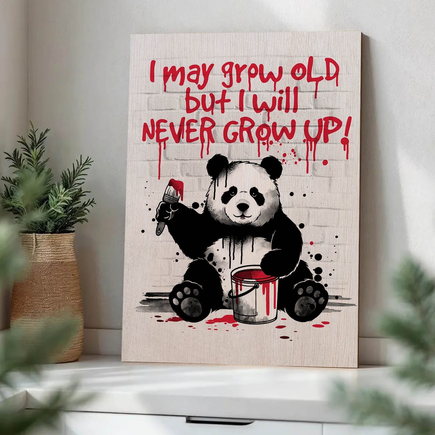 Panda never grow up