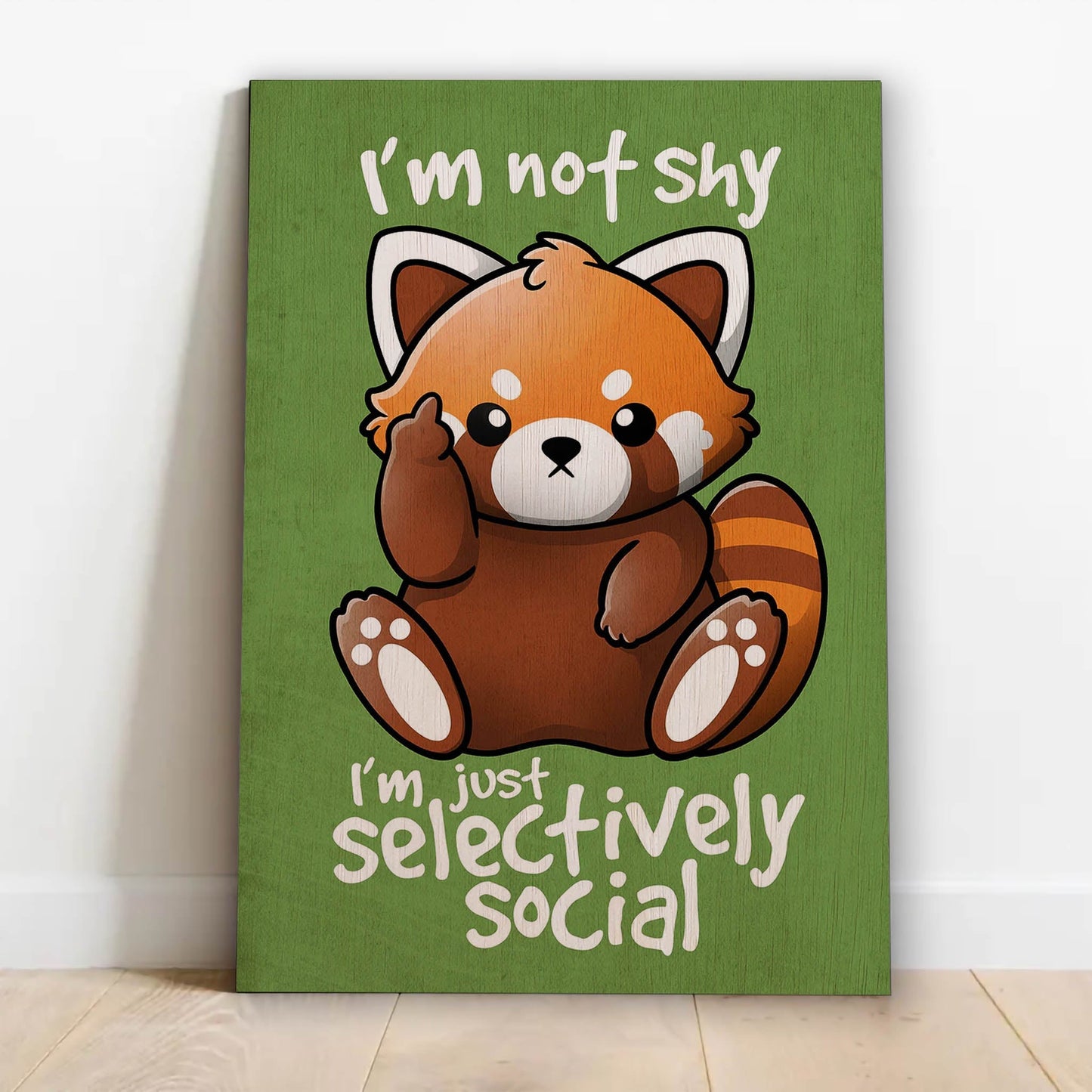 Shy Red Panda