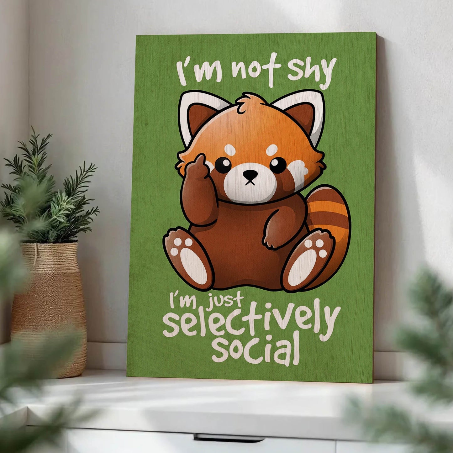 Shy Red Panda