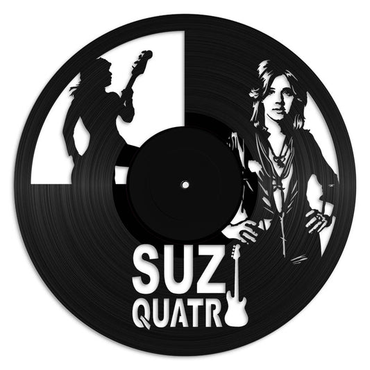 Suzi Quatro record wall art made from vinyl lp