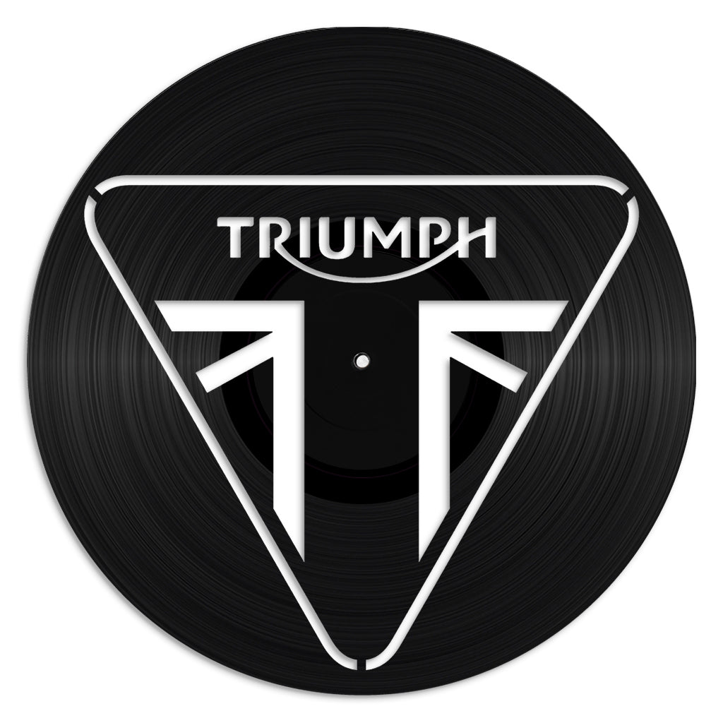 Vinyl record with Triumph logo