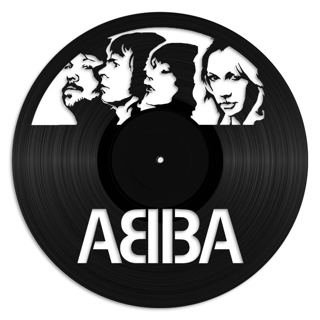 Abba record wall art made from vinyl lp