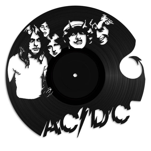 AC/DC vinyl record art wall hanging