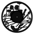 Band record wall art made from vinyl lp