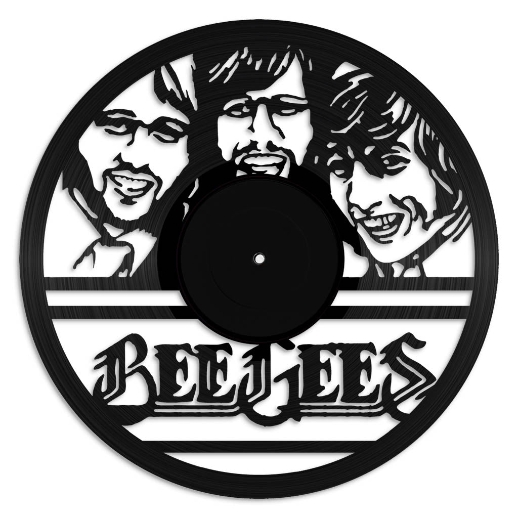 Bee Gees vinyl record art wall hanging