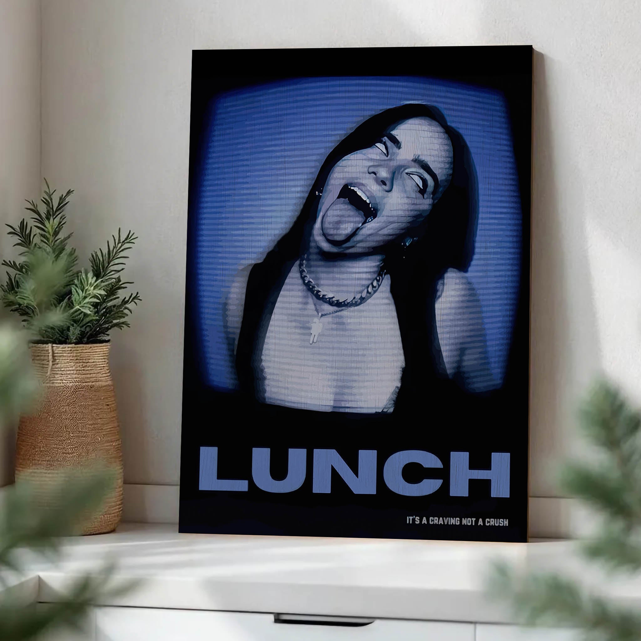 Billie Eilish Lunch · Wood Print