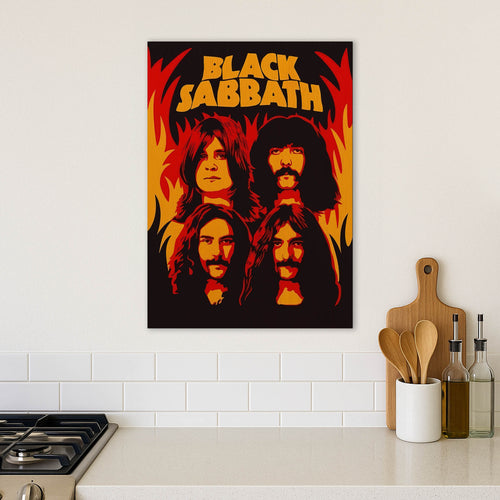 Black Sabbath · Wood Print