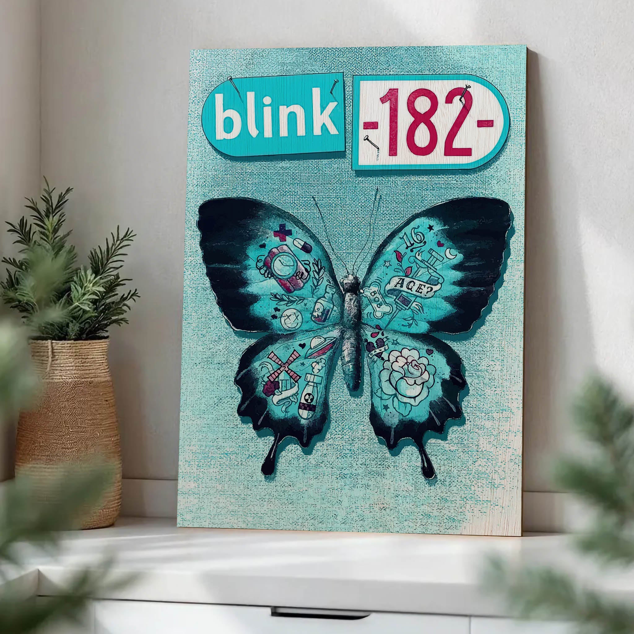 Blink 182 · Wood Print