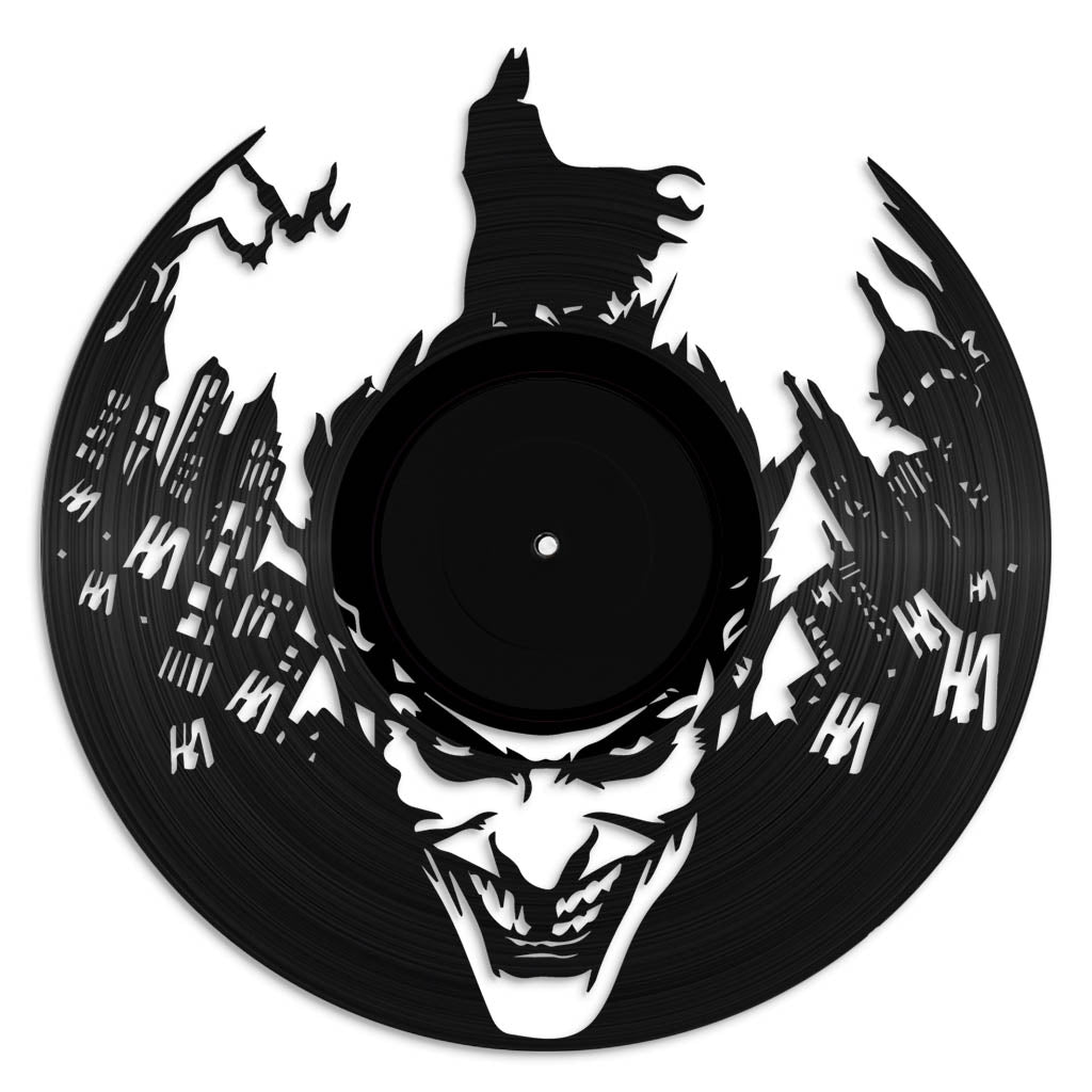 Batman & Joker - revamped-records - vinyl-record-art - nz-made