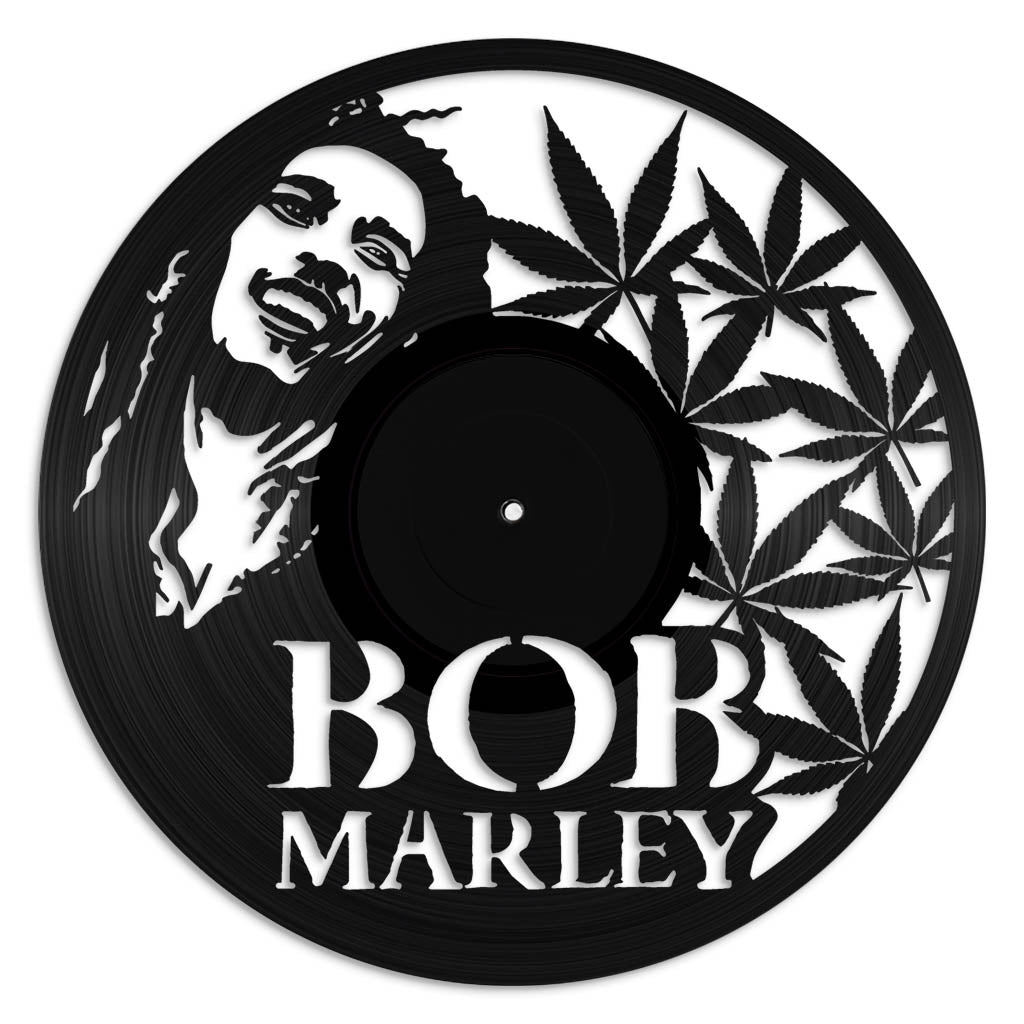 Bob Marley vinyl record art wall hanging