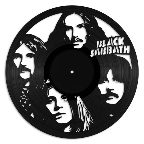 Black Sabbath record wall art made from vinyl lp
