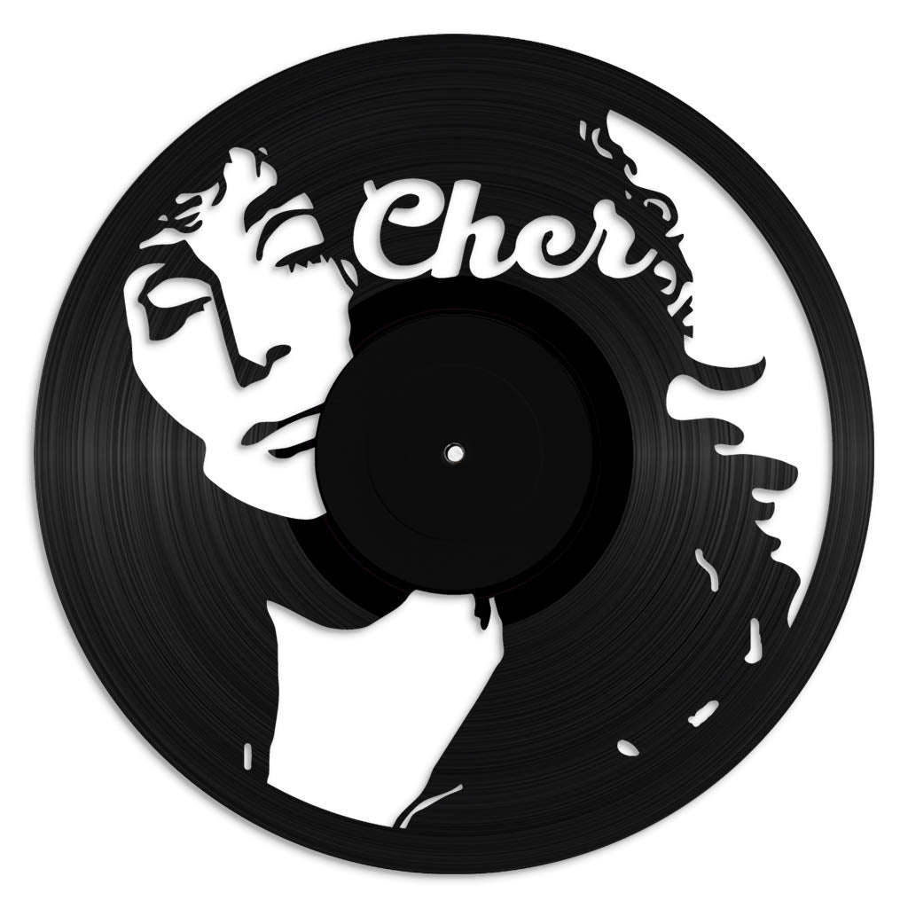 Cher record wall art made from vinyl lp
