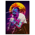Chester Bennington Retro · Wood Print