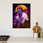 Chester Bennington Retro · Wood Print