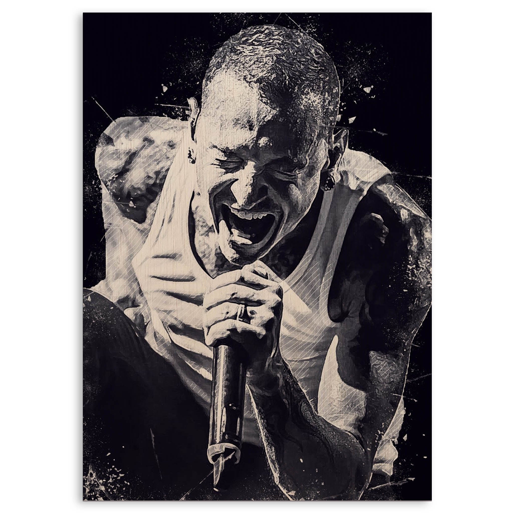 Chester Bennington · Wood Print