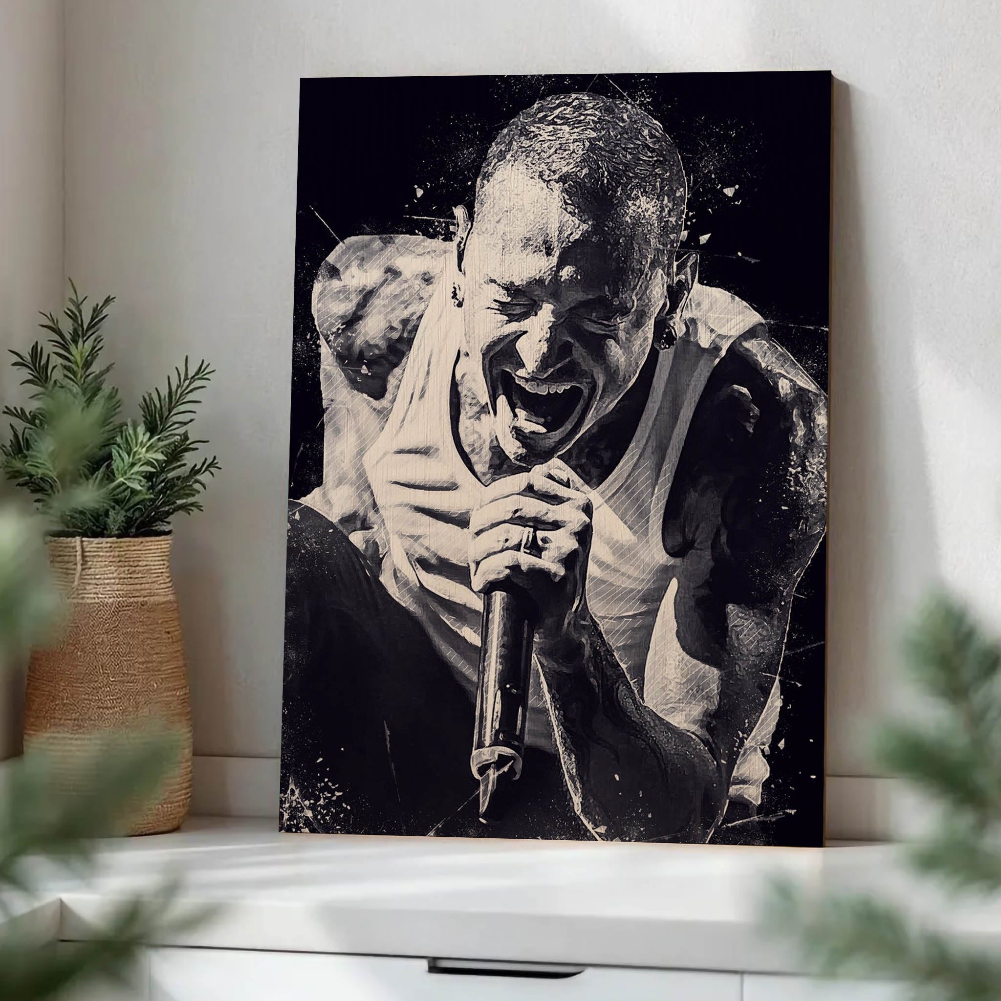 Chester Bennington · Wood Print