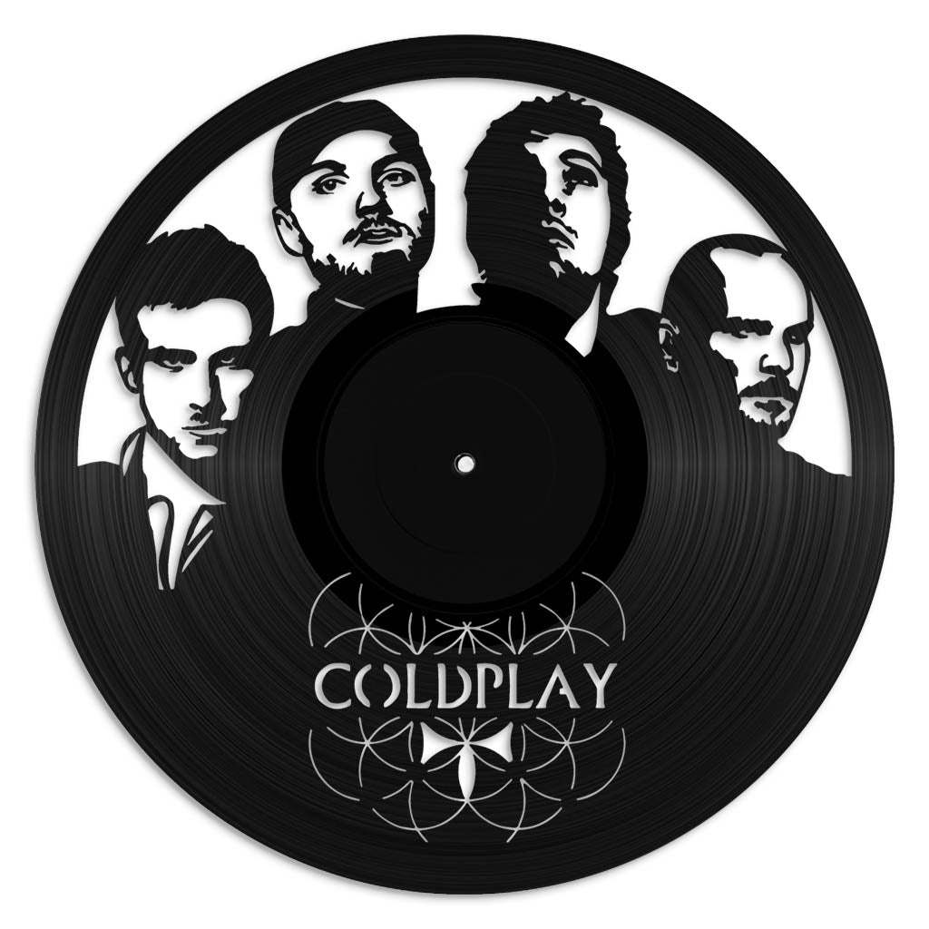 Coldplay vinyl record art wall hanging