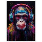 DJ Monkey · Wood Print