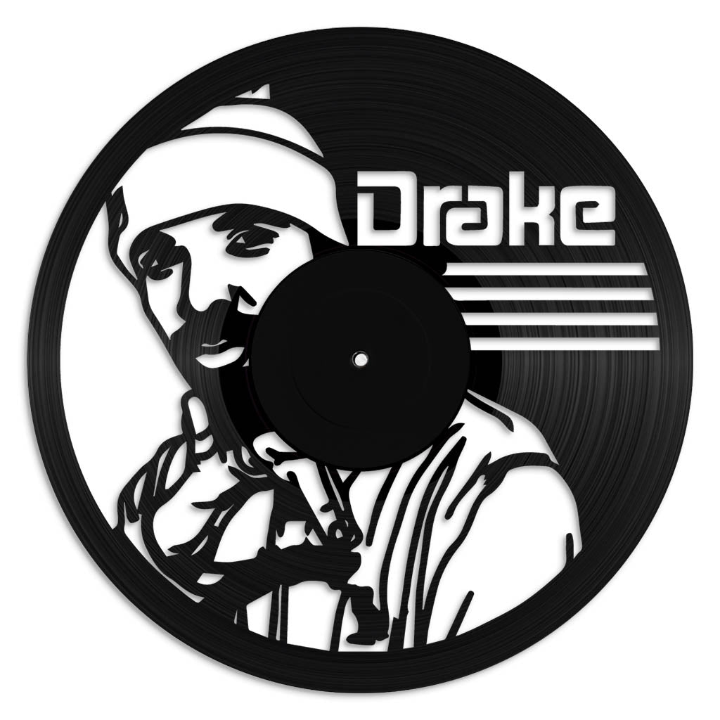 Drake vinyl record art wall hanging