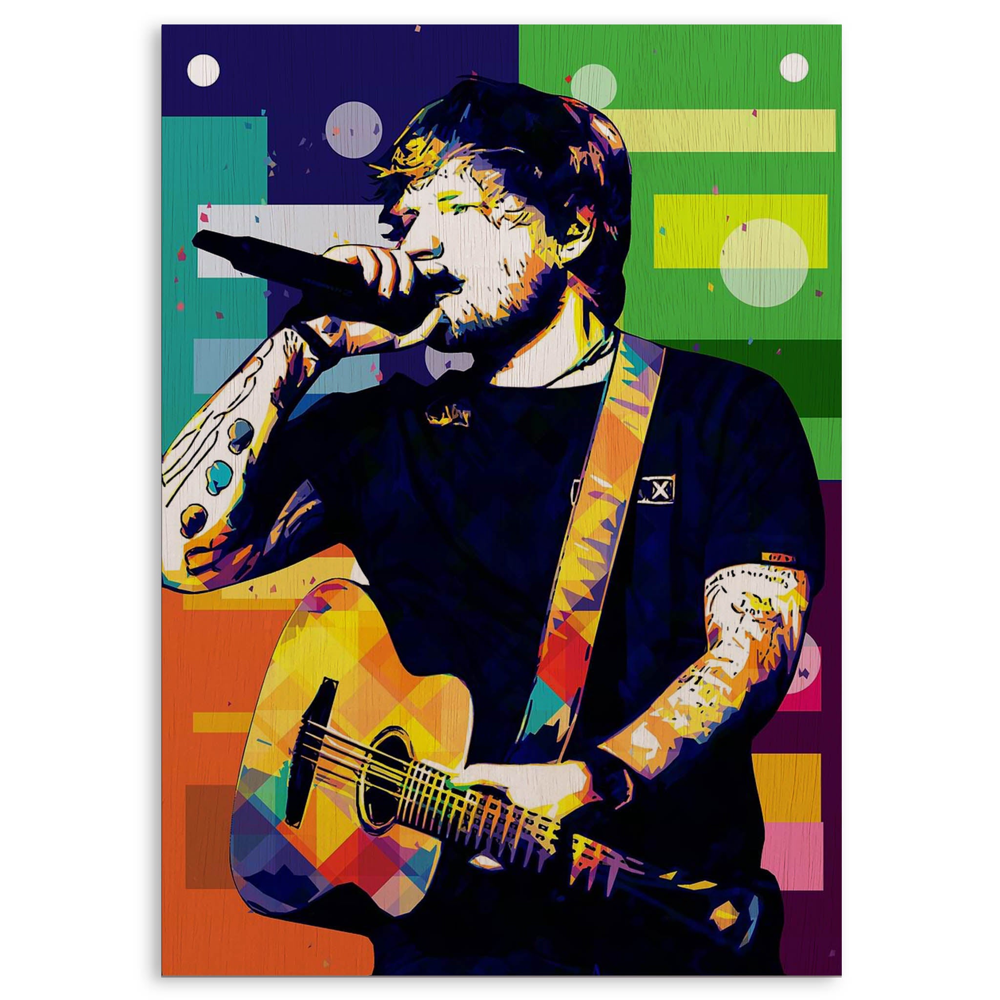 Ed Sheeran · Wood Print