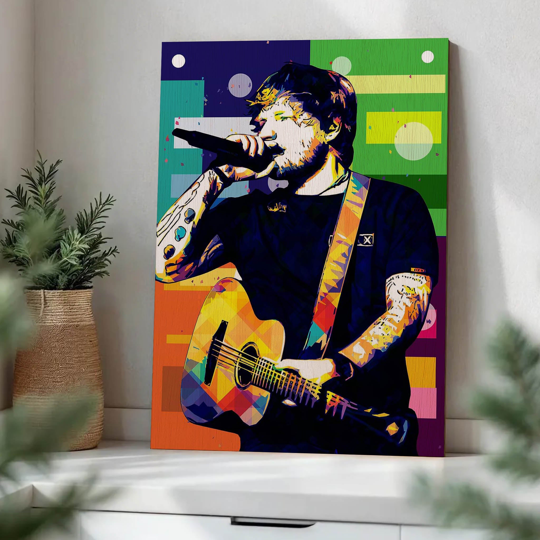 Ed Sheeran · Wood Print